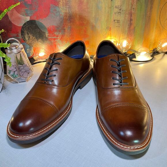 Kenneth Cole Flex Lace Up, Cognac, 8.5 M - Picture 1 of 12